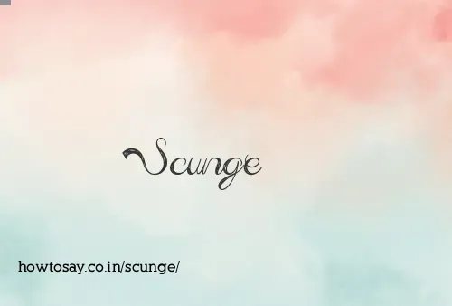 Scunge