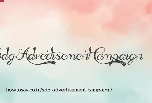 Sdg Advertisement Campaign