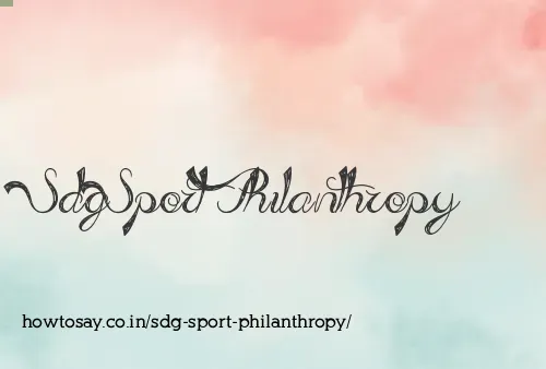 Sdg Sport Philanthropy