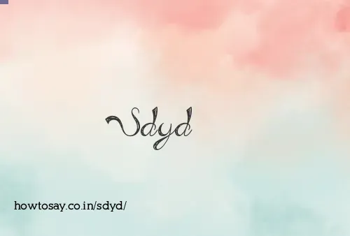 Sdyd
