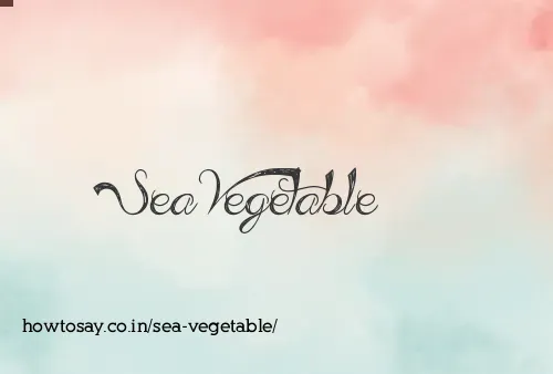 Sea Vegetable