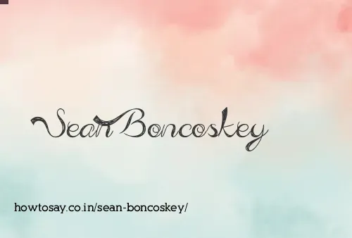Sean Boncoskey