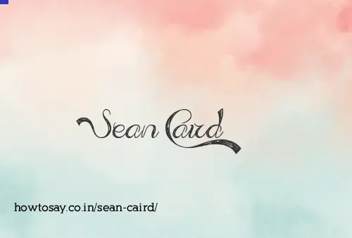 Sean Caird