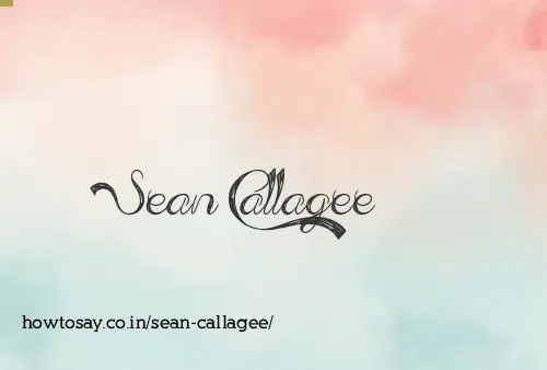 Sean Callagee