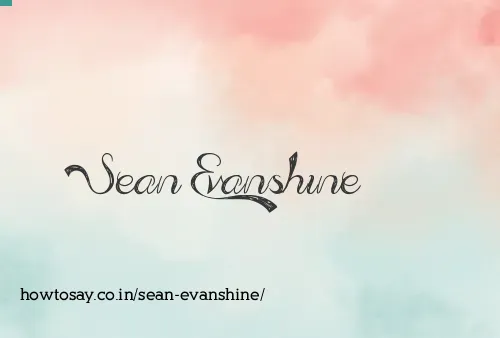 Sean Evanshine