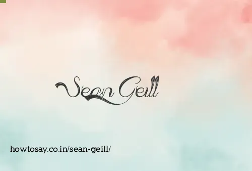 Sean Geill