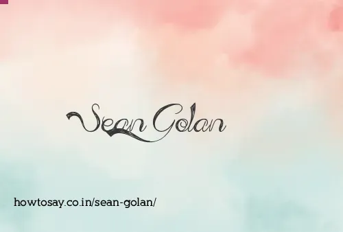 Sean Golan