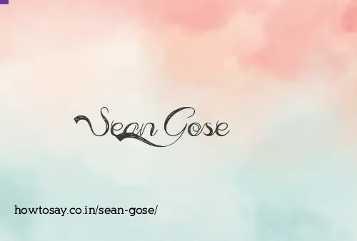 Sean Gose