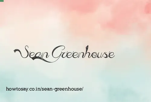 Sean Greenhouse