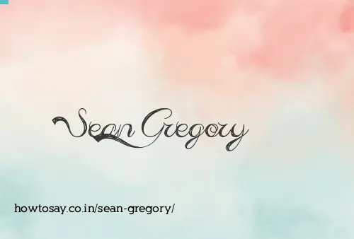 Sean Gregory