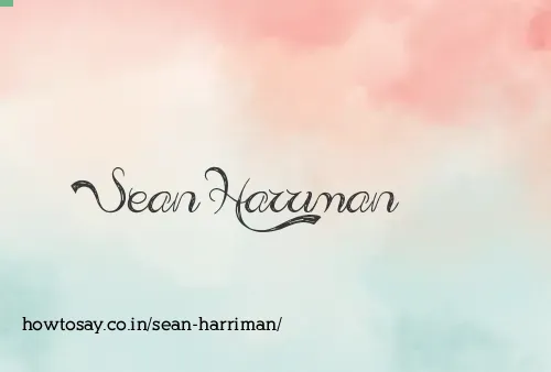 Sean Harriman