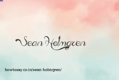 Sean Holmgren