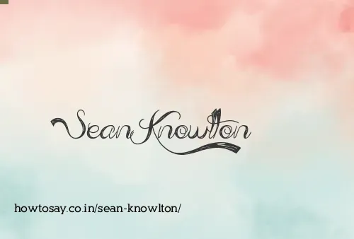 Sean Knowlton