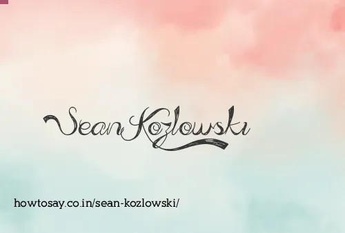 Sean Kozlowski
