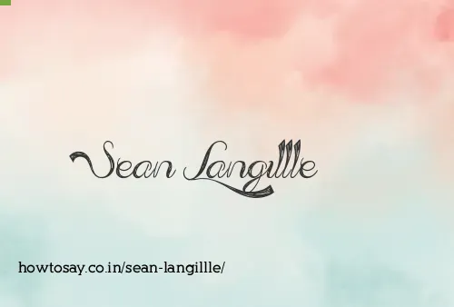 Sean Langillle