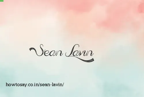 Sean Lavin