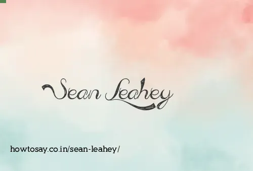 Sean Leahey