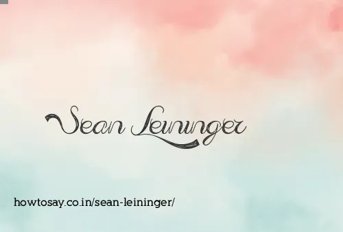 Sean Leininger