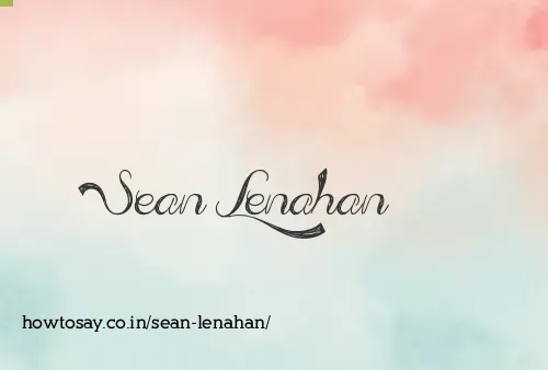 Sean Lenahan