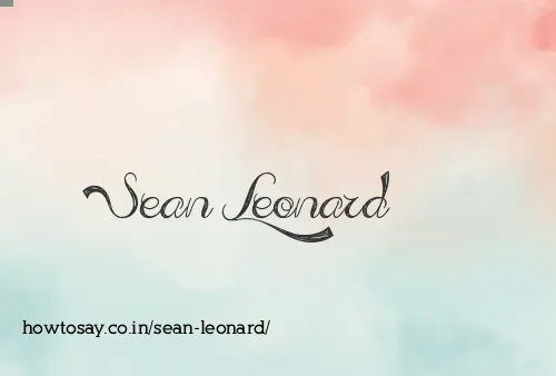 Sean Leonard