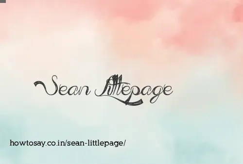 Sean Littlepage