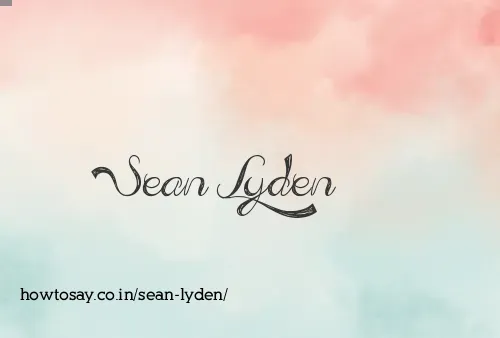 Sean Lyden