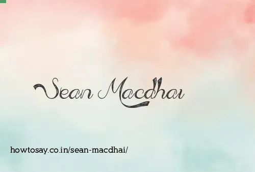 Sean Macdhai