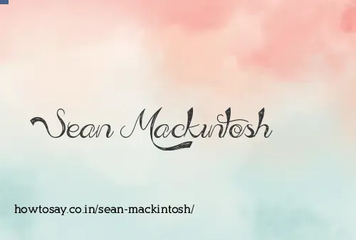 Sean Mackintosh