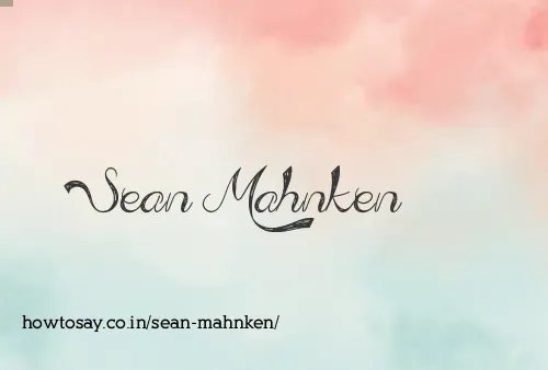 Sean Mahnken