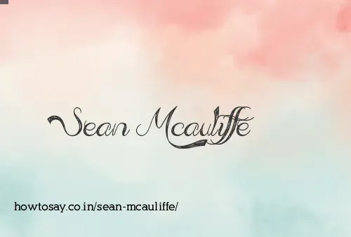 Sean Mcauliffe