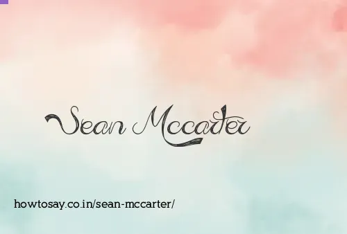 Sean Mccarter