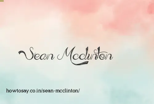 Sean Mcclinton