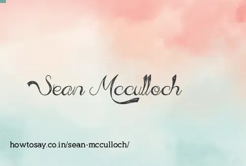 Sean Mcculloch