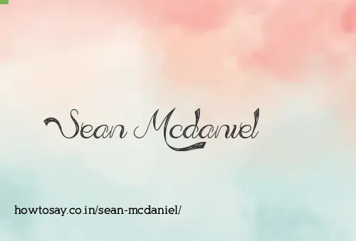 Sean Mcdaniel