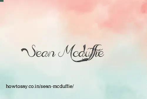 Sean Mcduffie