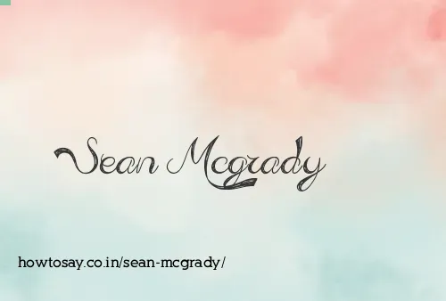 Sean Mcgrady