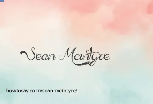 Sean Mcintyre