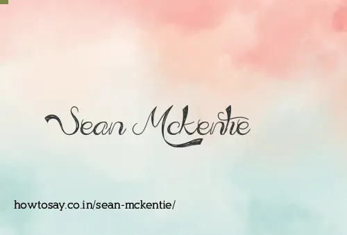 Sean Mckentie