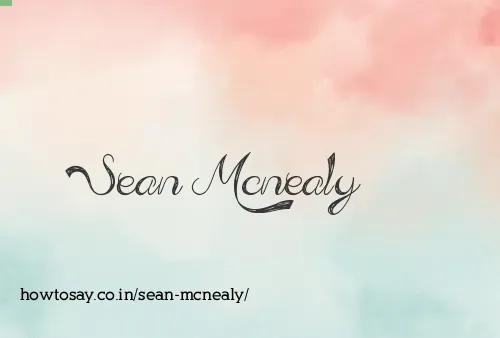 Sean Mcnealy