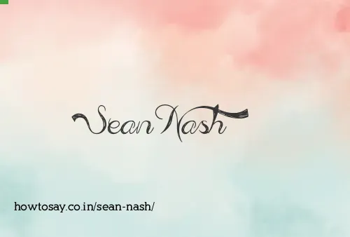 Sean Nash