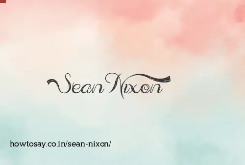 Sean Nixon