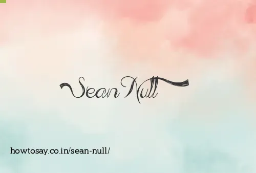 Sean Null