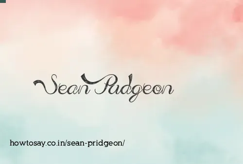 Sean Pridgeon