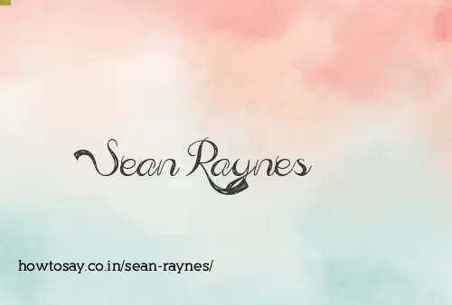 Sean Raynes