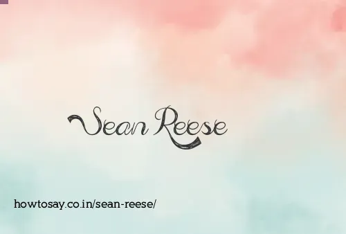 Sean Reese