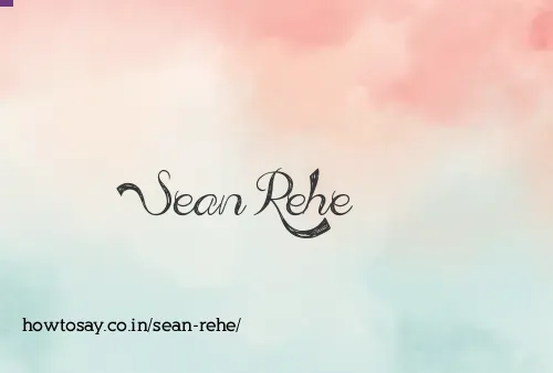 Sean Rehe