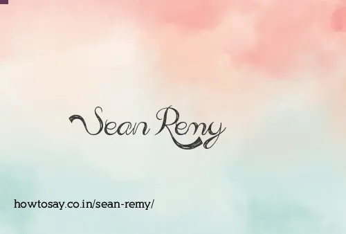 Sean Remy