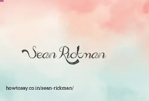 Sean Rickman