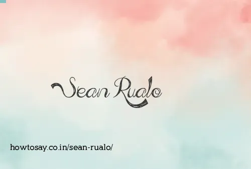 Sean Rualo