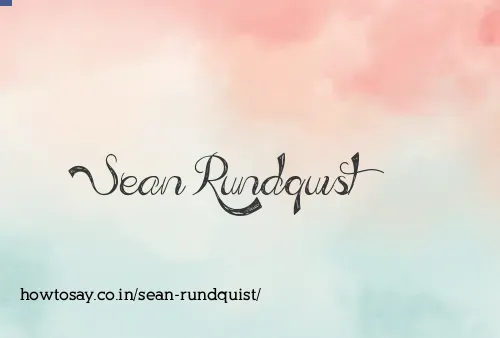 Sean Rundquist